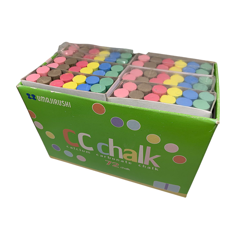 日本馬印 MCC502 無毒無塵炭酸鈣學校粉筆 (彩色)