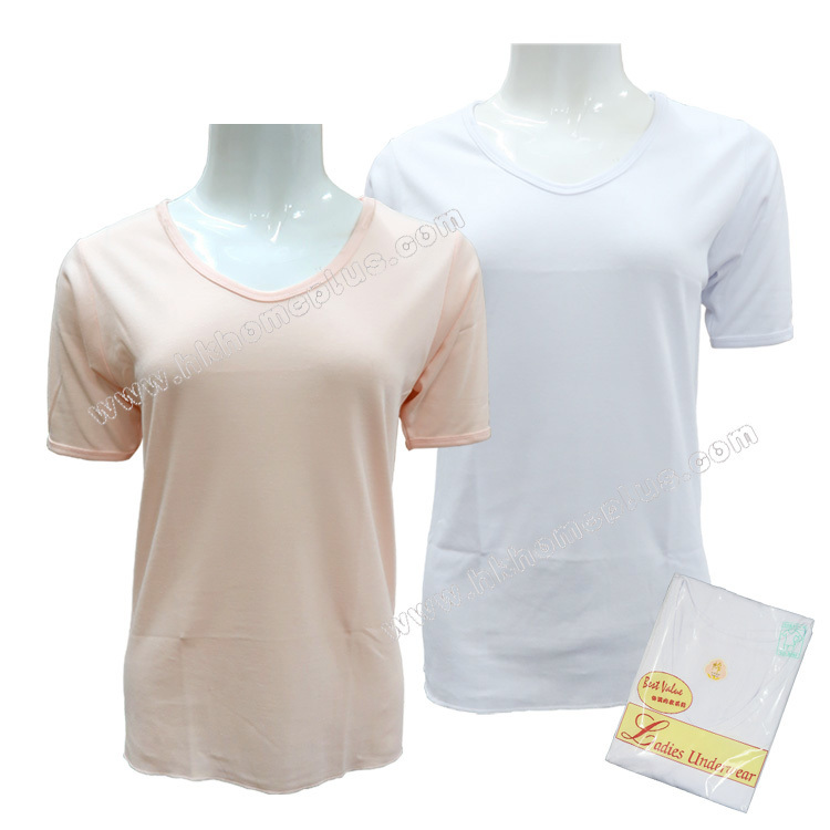 3件裝 天然派: 女裝圓領短袖衫 (F / XL 碼)