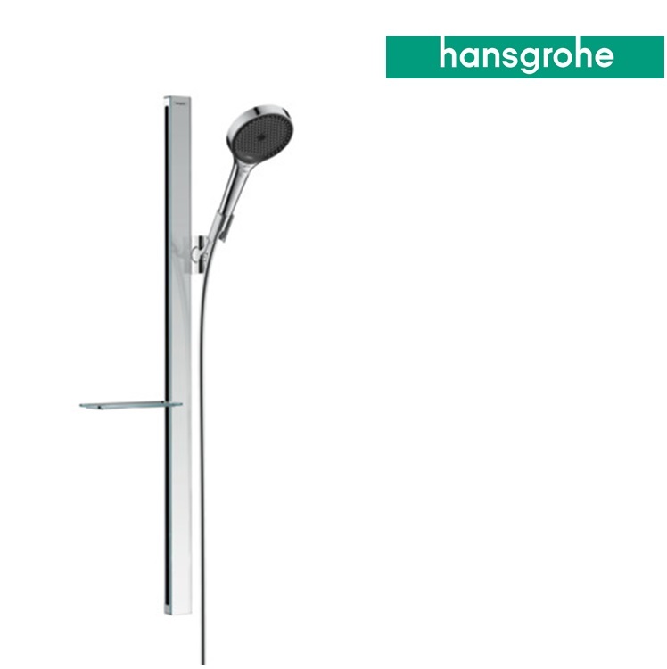 hansgrohe Rainfinity 27671, -000 Shower Set 130 3jet with shower bar & soap dish