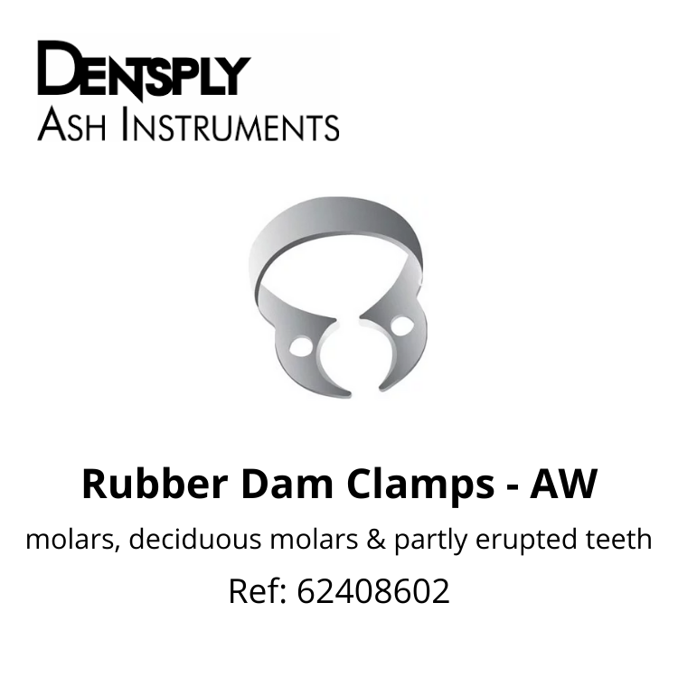 Dentsply Ash Rubber Dam Clamps AW