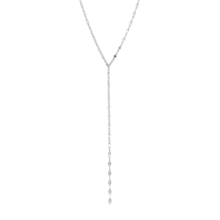 純銀項鍊，女士項鍊 簡約質感瓦片鍊；呈現雋永細膩的金屬原色（1175）