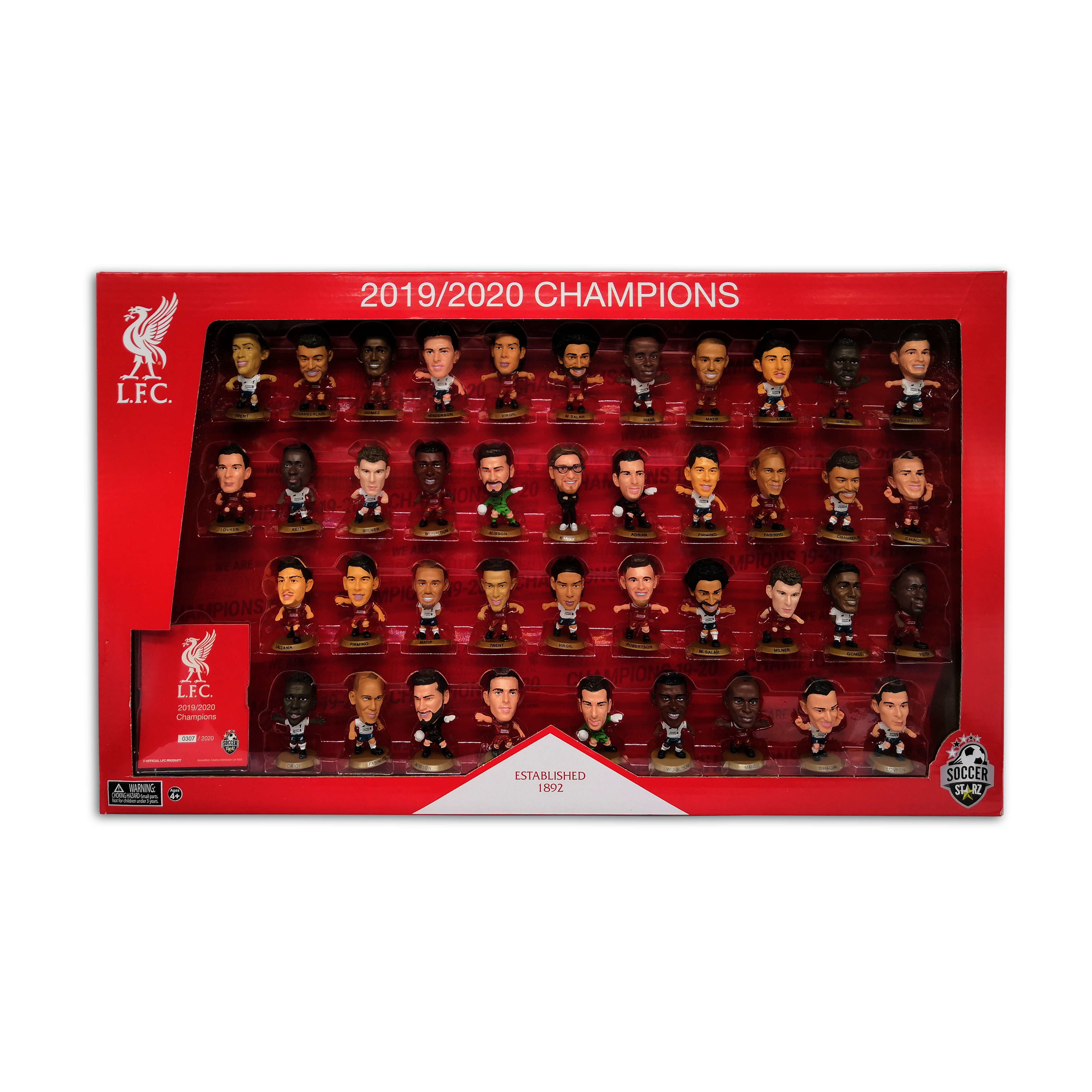 利物浦19/20冠軍全隊41球員套裝