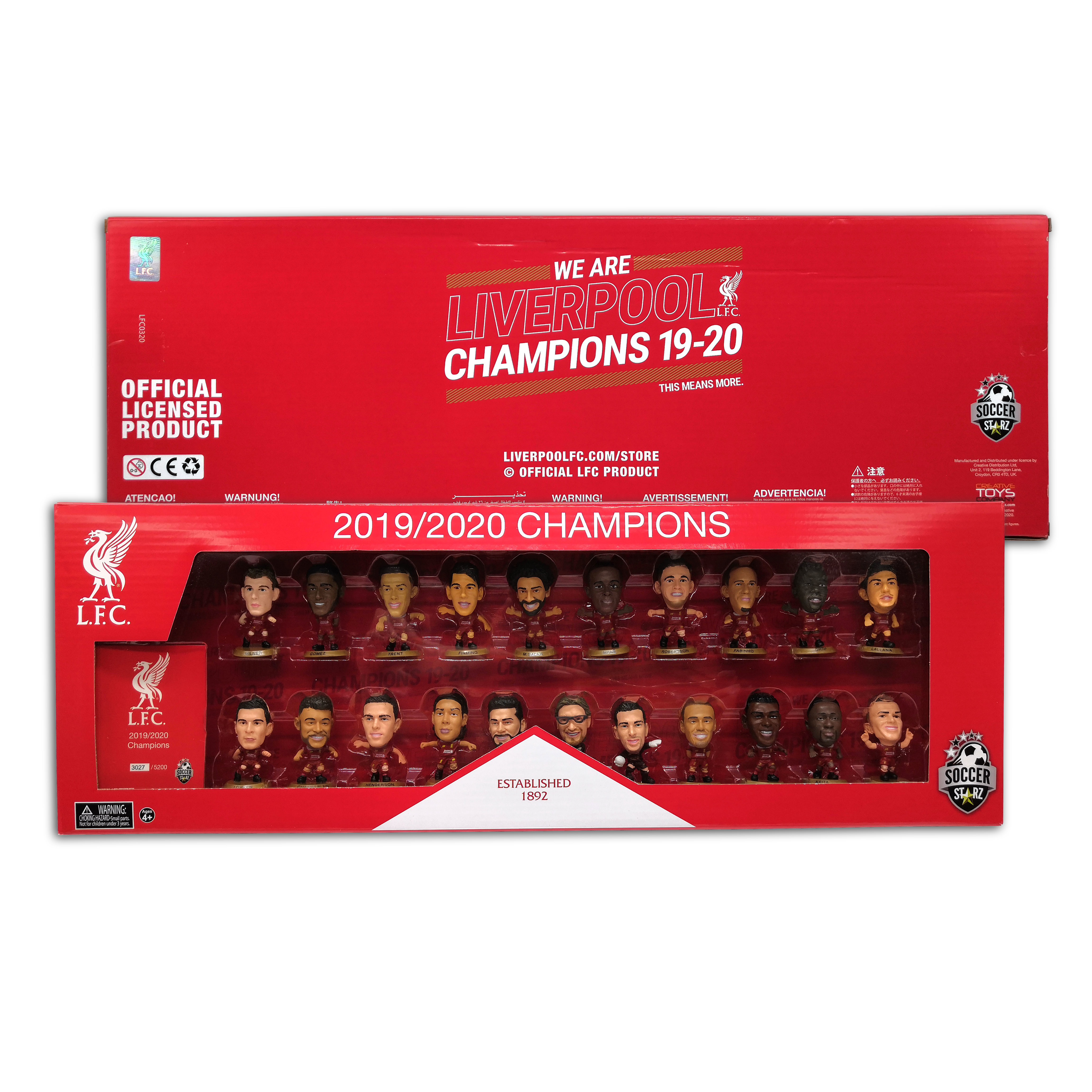 利物浦19/20冠軍全隊21球員套裝