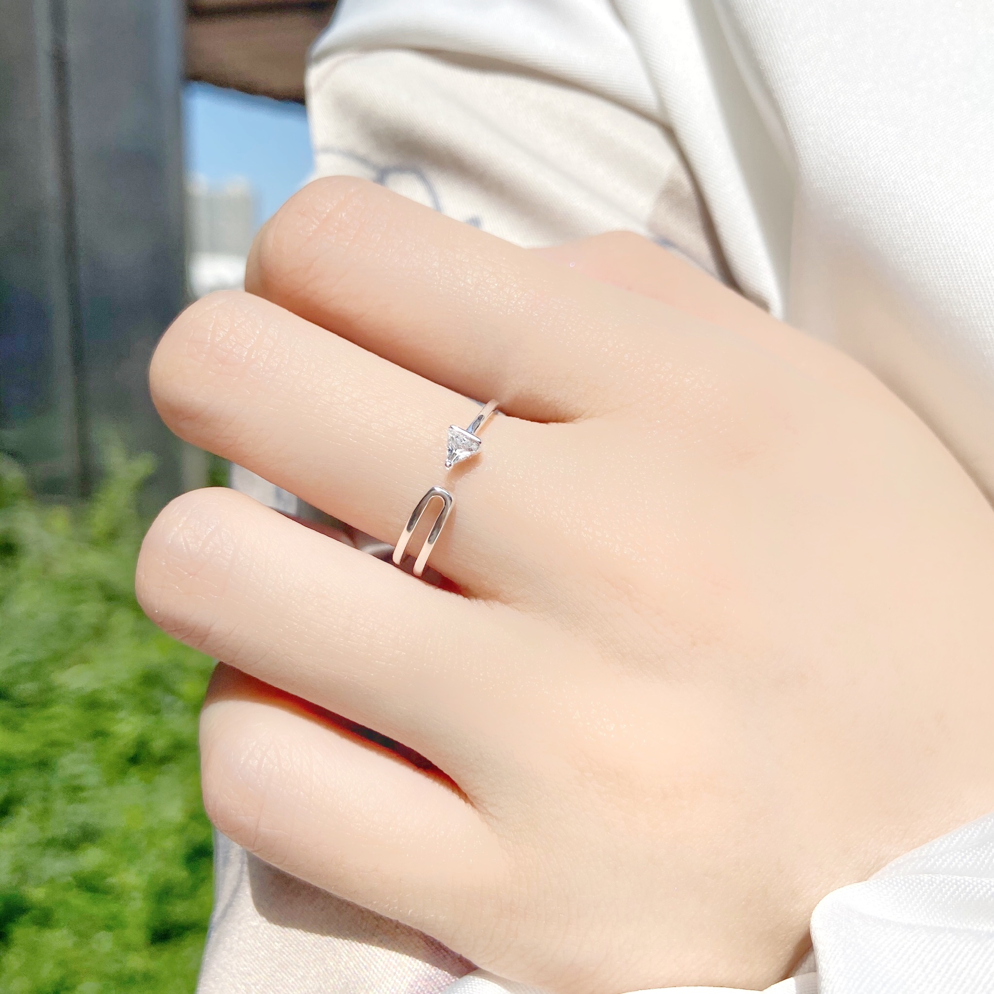 | 925純銀 |  小箭頭戒指 （银色）| RI0154 |