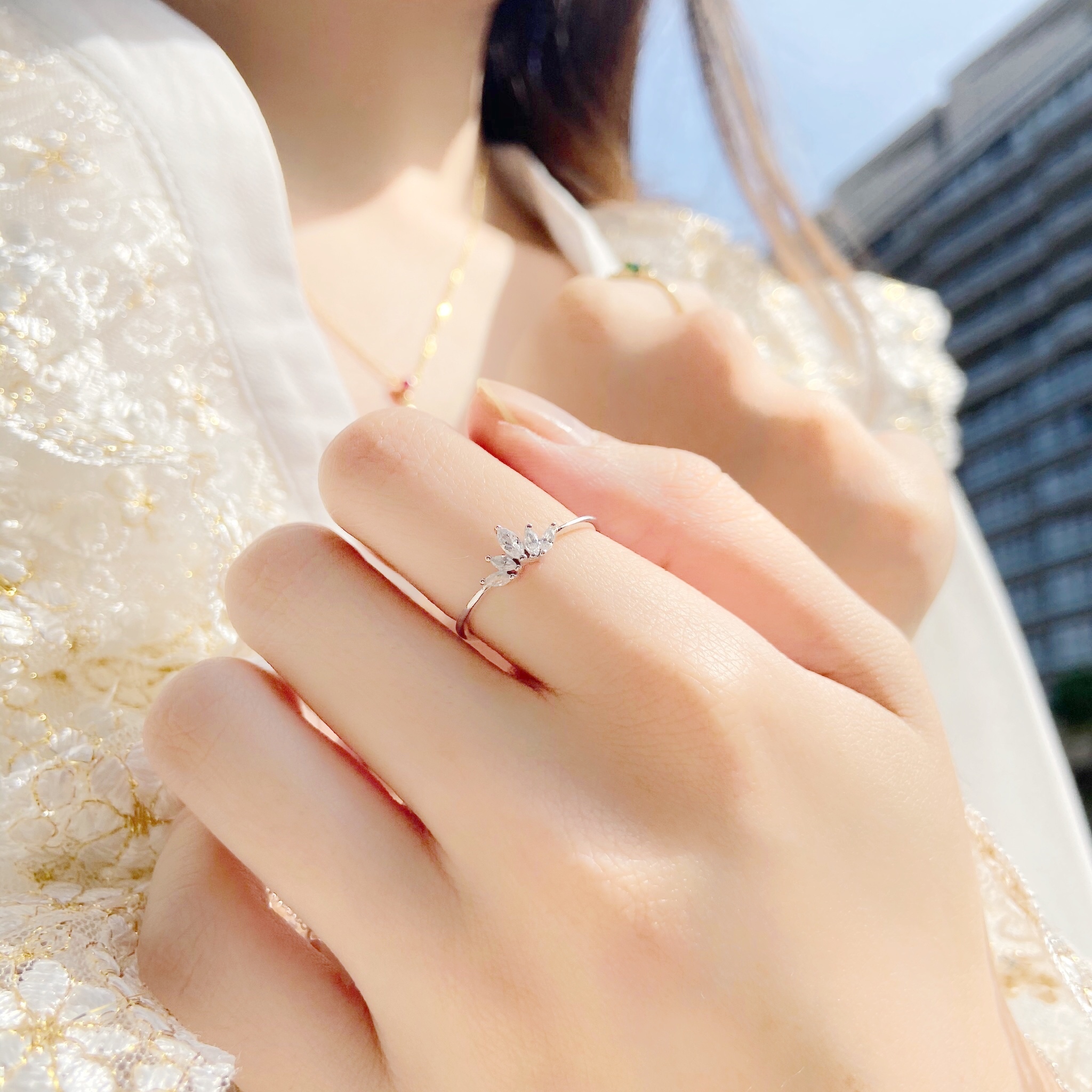 | 925純銀・ 白金 |  花冠戒指 | RI0186 |