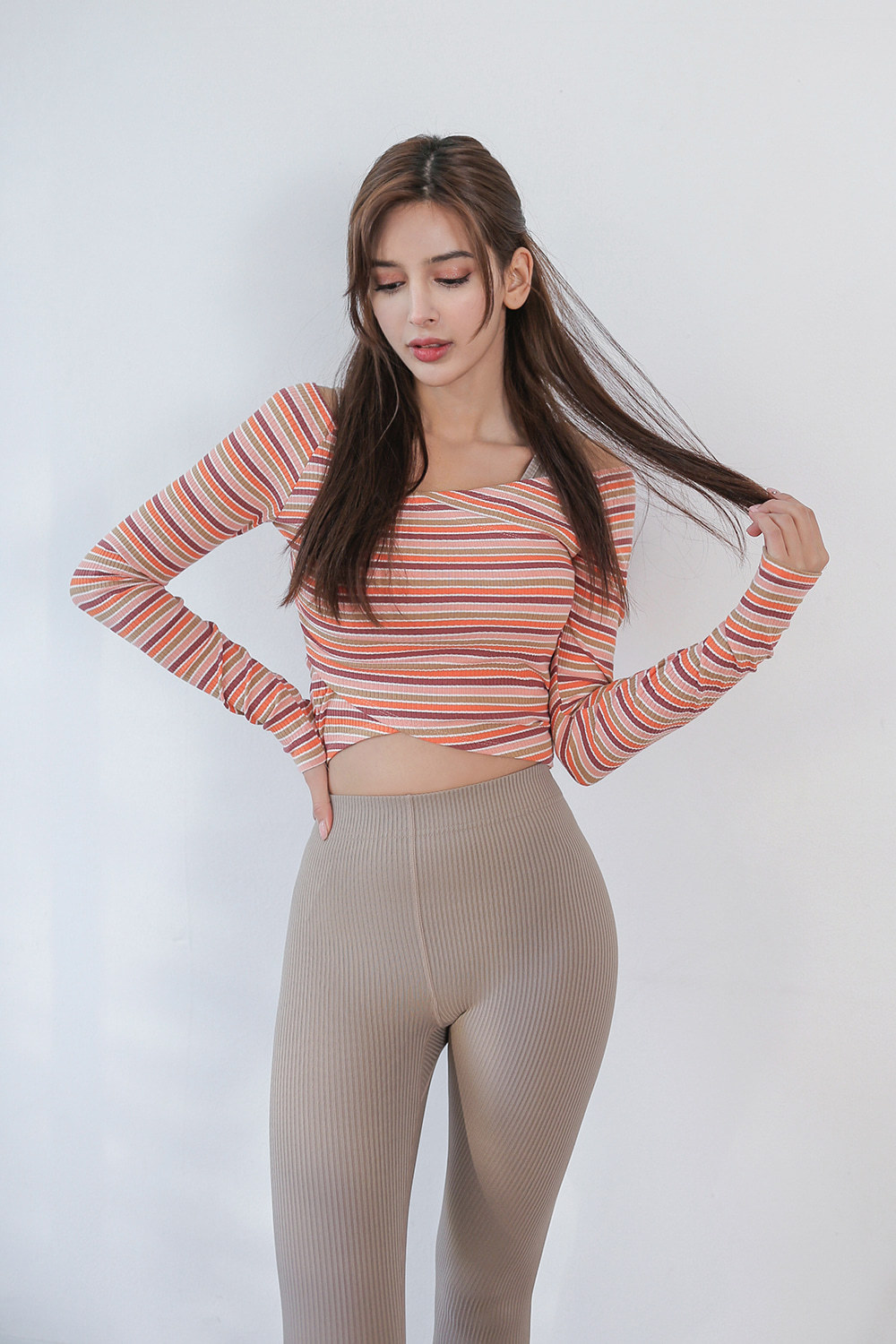 CONCHWEAR - Noel 條紋短身上衣