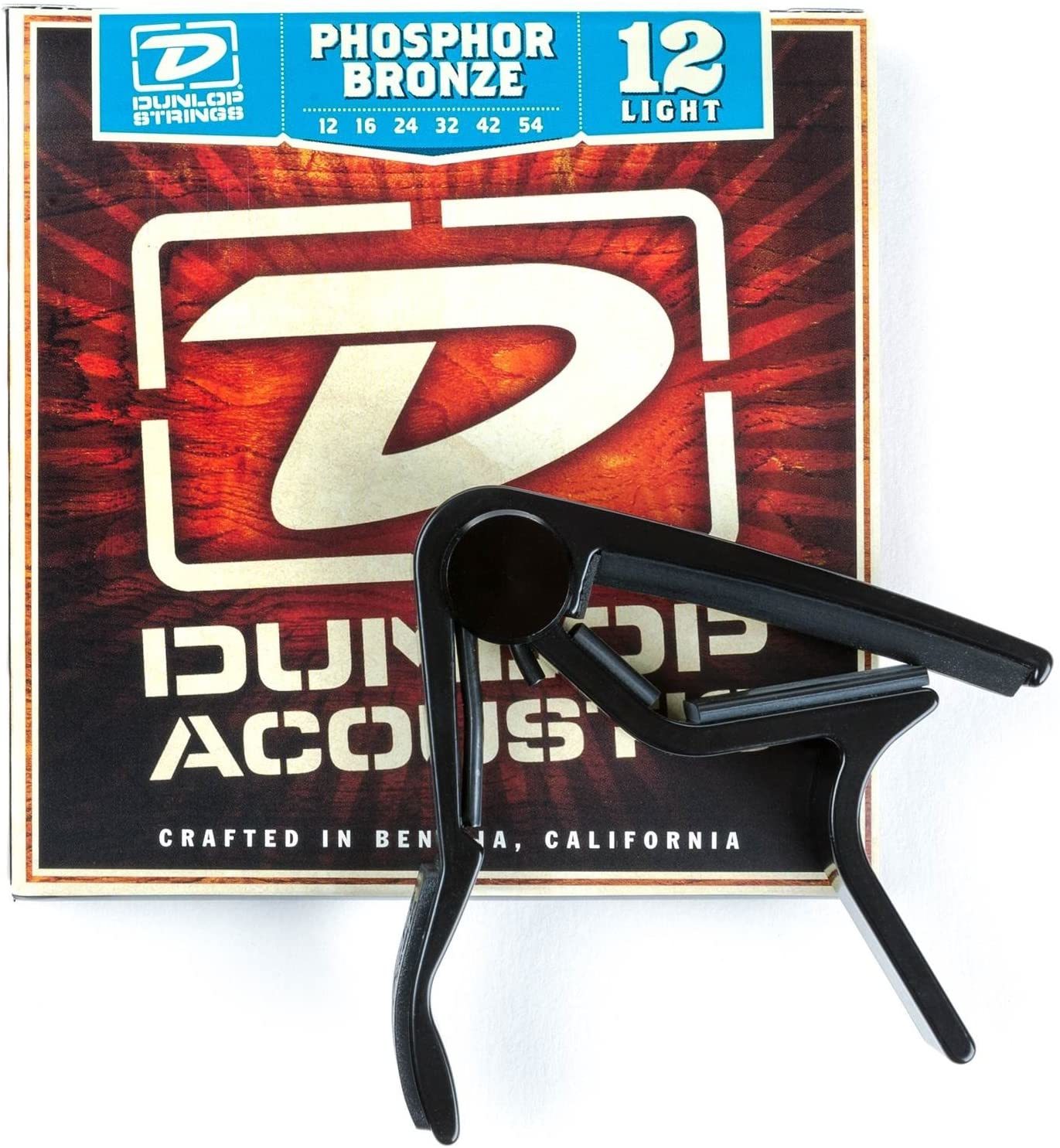 DUNLOP 83CBA12 木吉他弦+移調夾推廣組