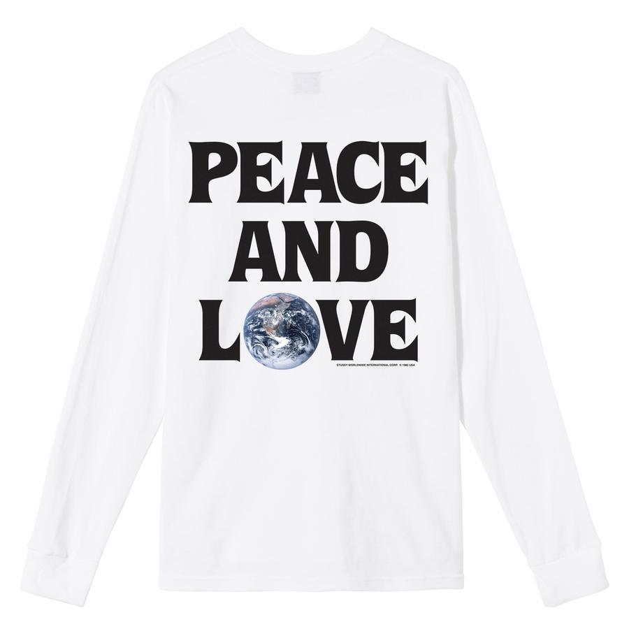 [現貨]  Stussy Peace & Love LS Tee "White"