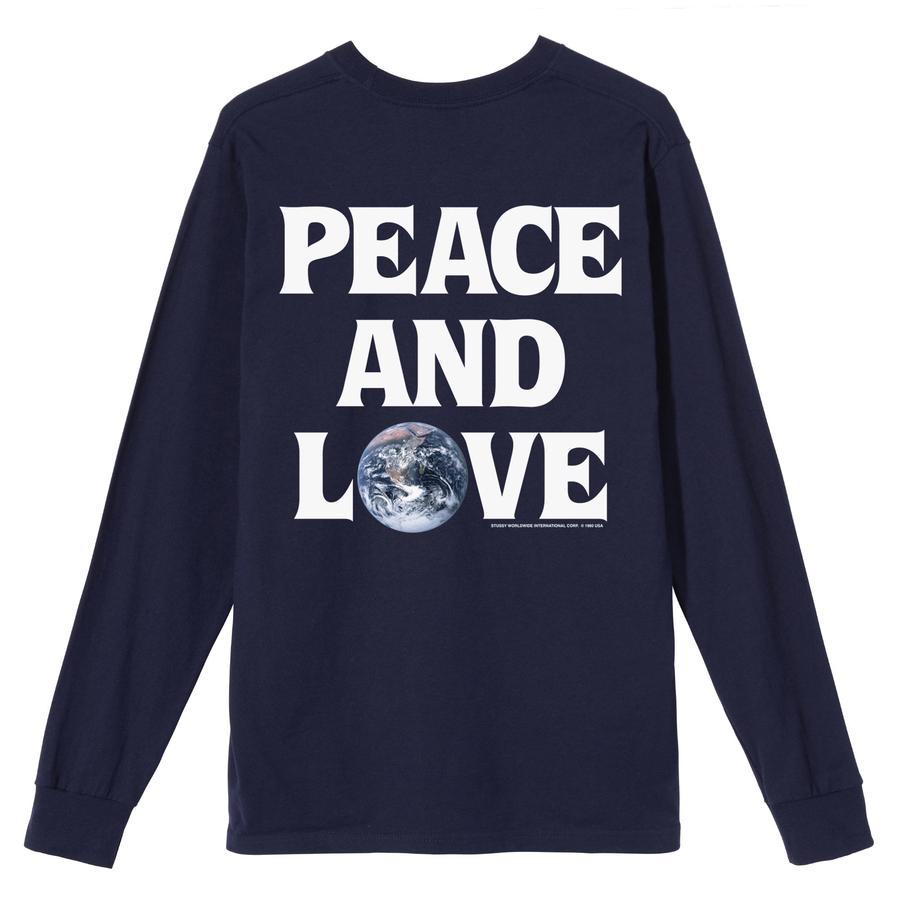 [現貨]  Stussy Peace & Love LS Tee "Navy"