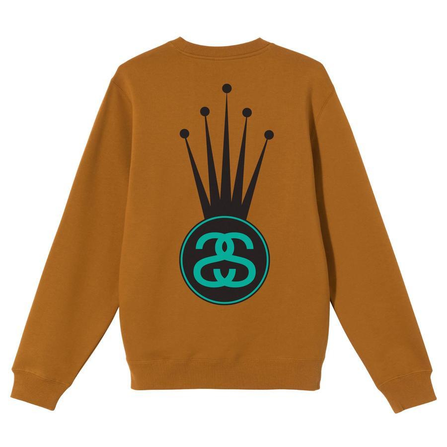 [現貨]  Stussy Crown Link Crew "Caramel"