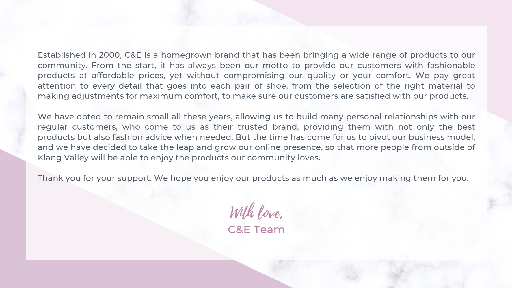 C&E Shoes Official Online Store Ladies, Mens & Kids