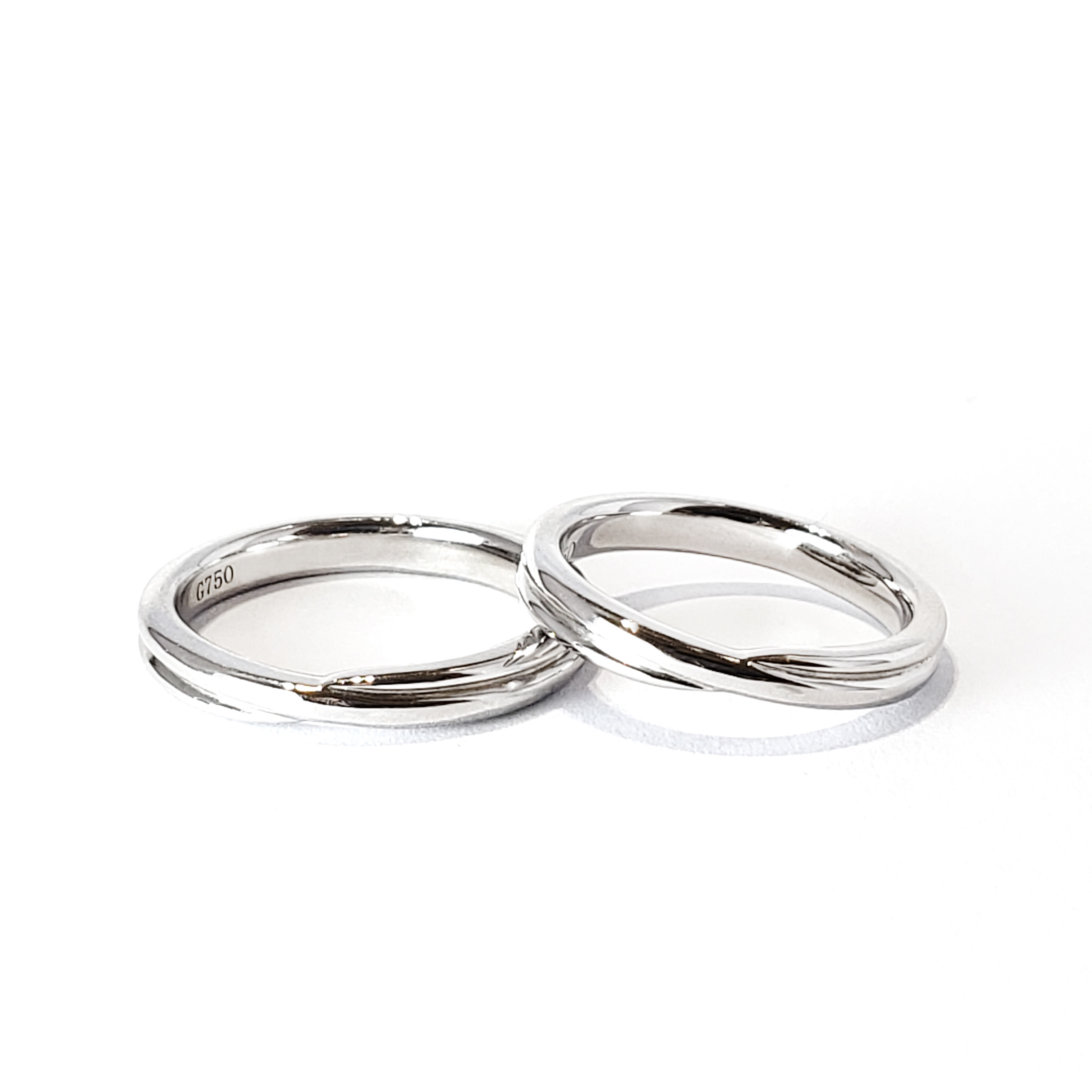 18K白金結婚戒指