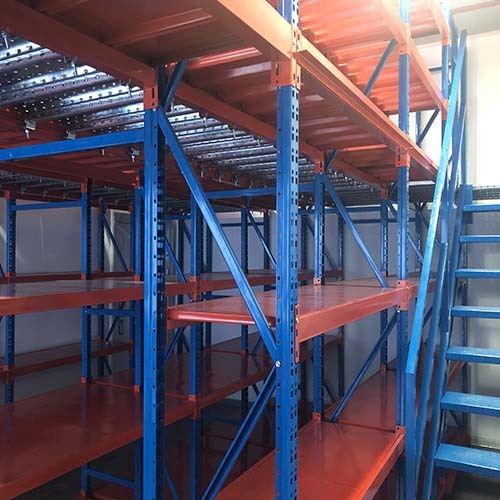 倉儲設備 :積層式棧板物料架(重量型棧板鋼架-閣樓式貨架)