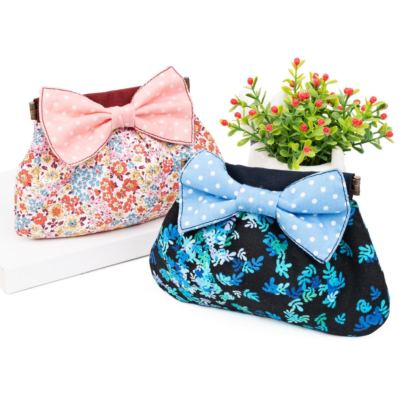 蝴蝶結口金小包(材料包)/個