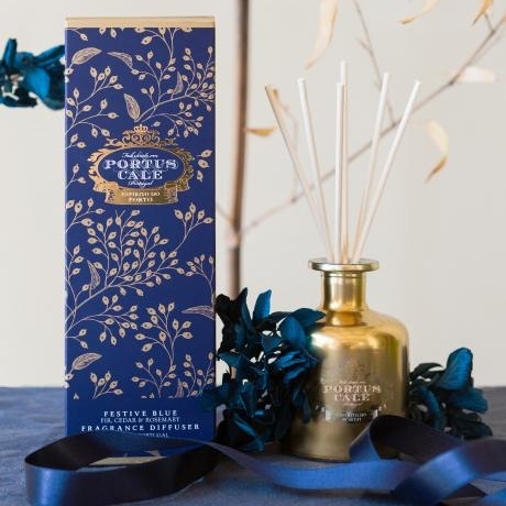Castelbel Portus Cale節日藍金藤條無火香薰座