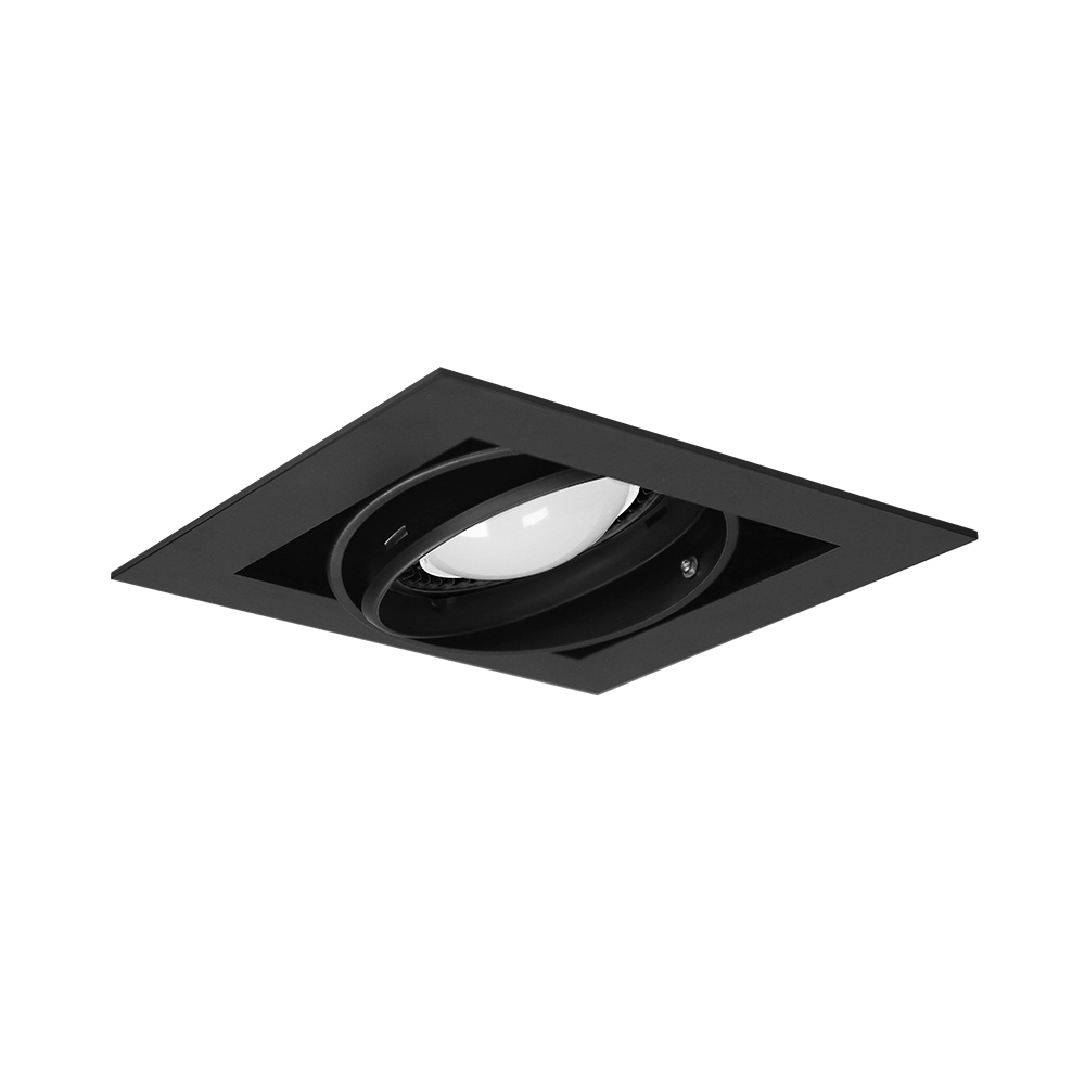 AR111盒燈 有邊框(單燈) 12W 黑殼 散光型