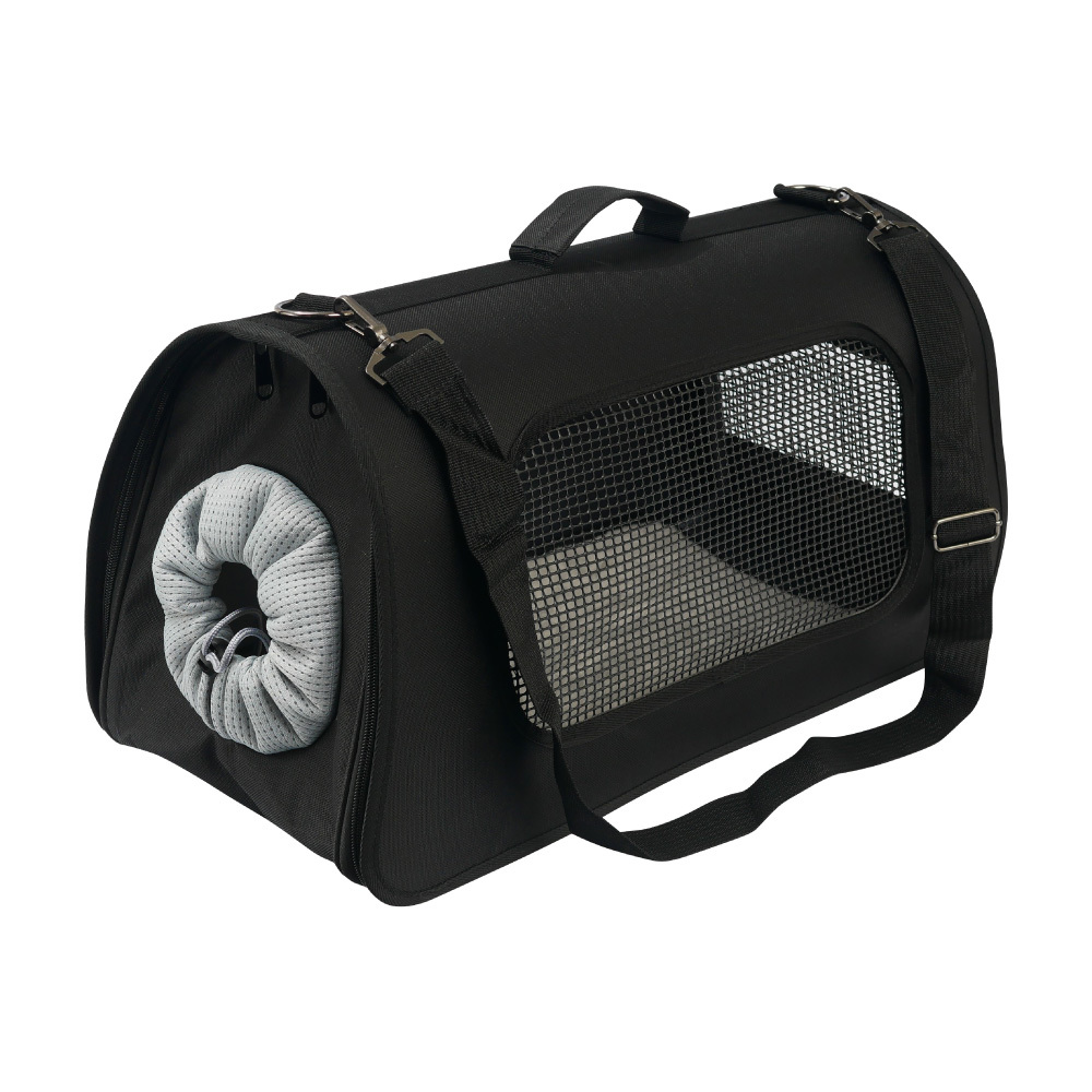 TRENY 透氣寵物手提背包黑色 - 大
