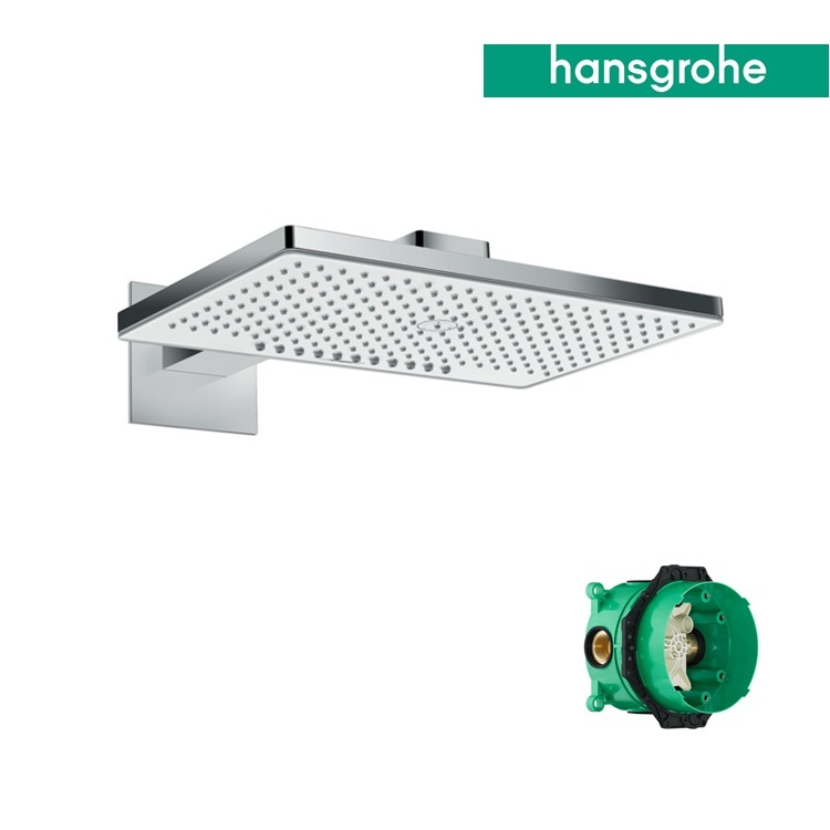 hansgrohe Rainmaker Select 24005, -400 + 01800, -180 460 2jets overhead shower with shower arm