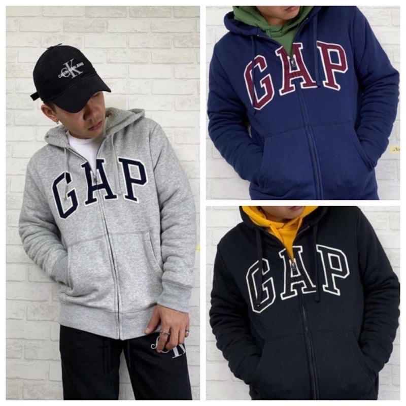 GAP 經典貼布字母Logo 羊羔毛 連帽外套 厚外套