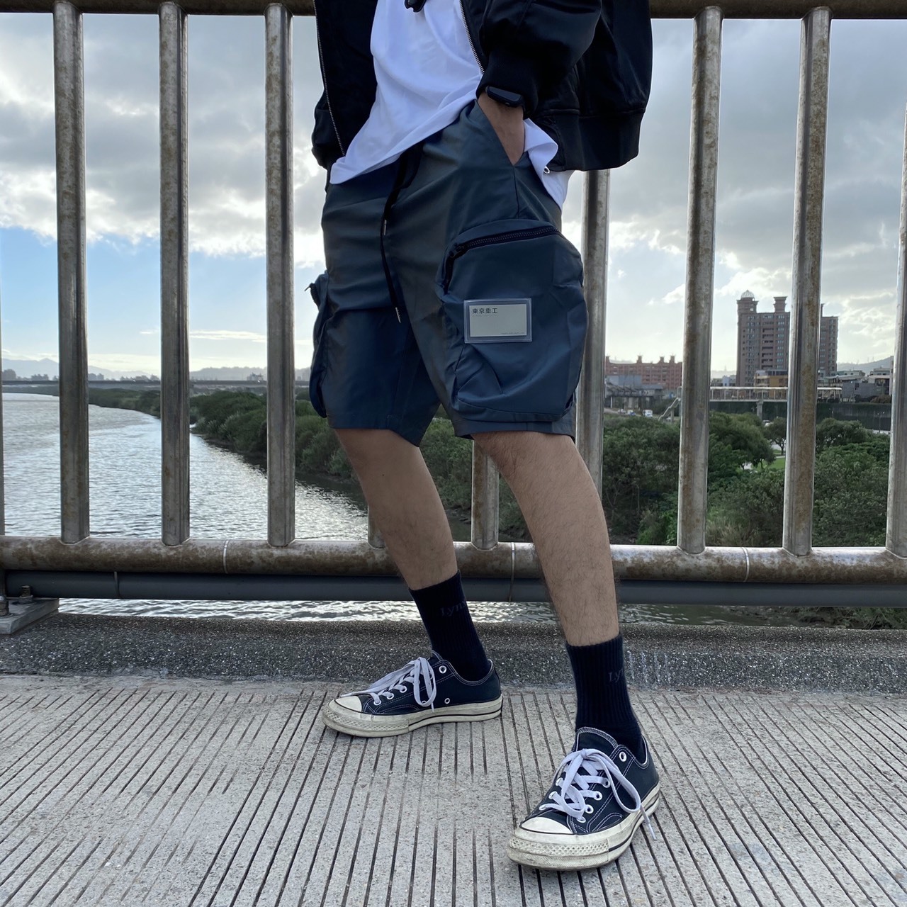 XCTRL 炫光大收納口袋工裝短褲