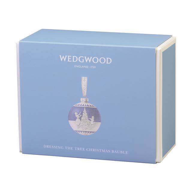 Wedgwood Christmas Dressing the Tree Bauble Ornament