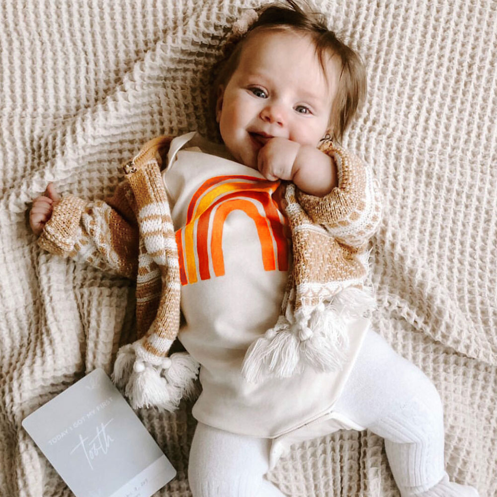 Rainbow square bodysuit