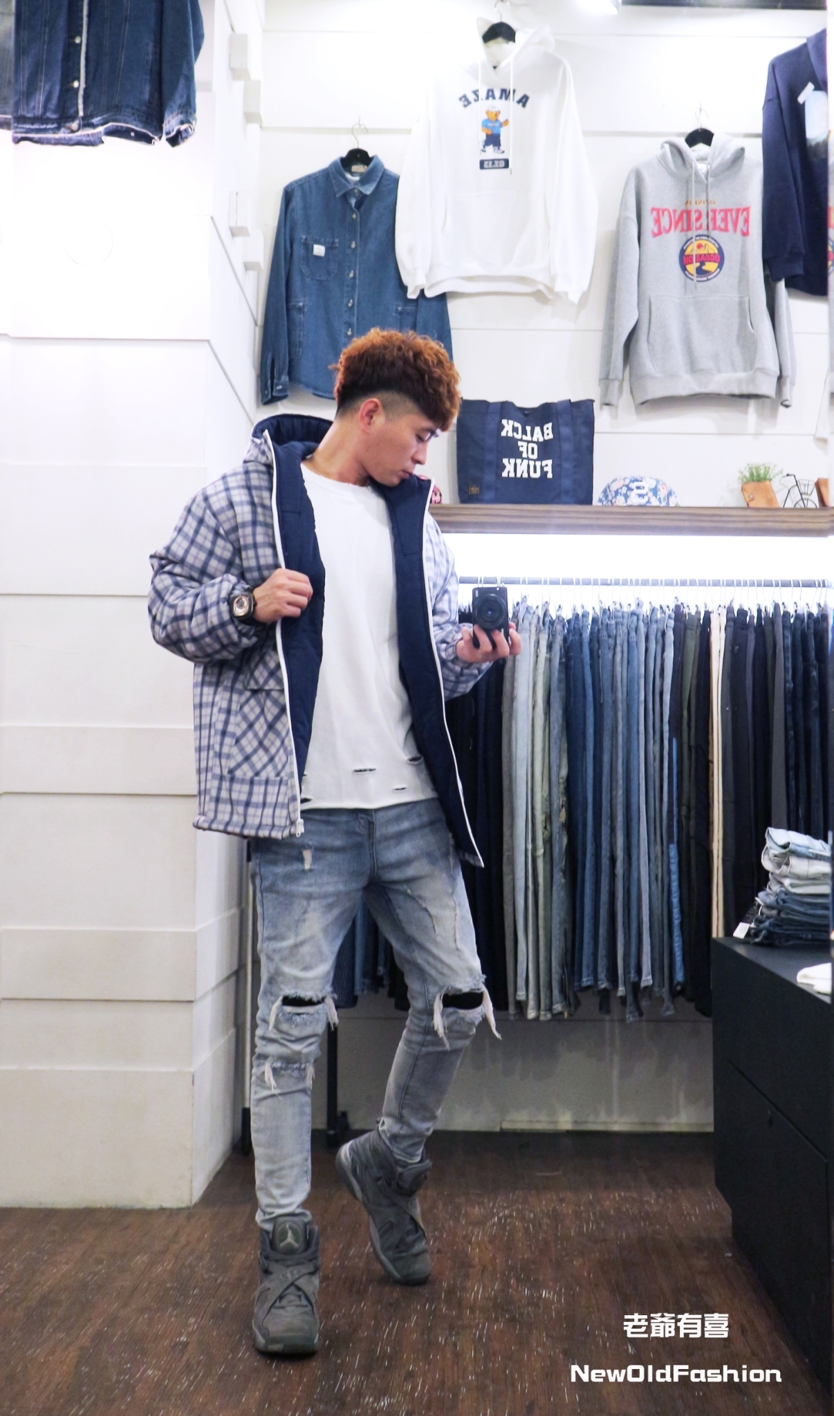 『新品上市』重磅03徽章格子鋪棉外套