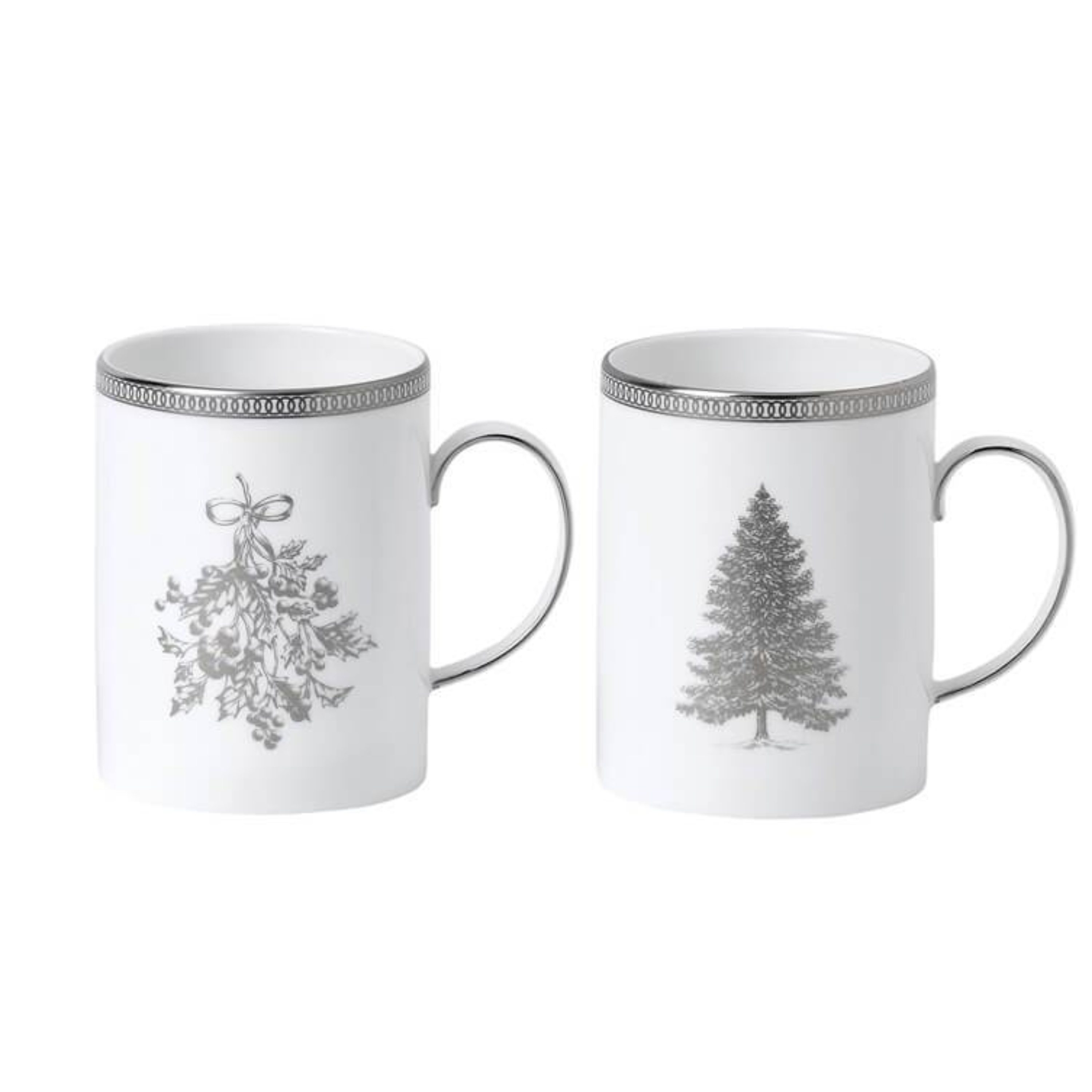 Wedgwood 冬日白色馬克杯 (Set Of 2)