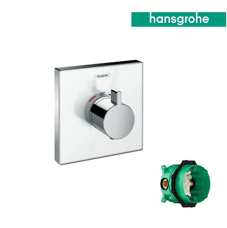 hansgrohe ShowerSelect 15734, -400 + 01800, -180 Thermostat mixer highflow for concealed installation