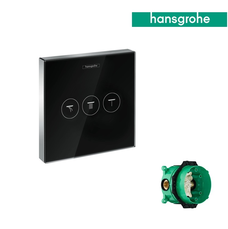 hansgrohe ShowerSelect 15736, -600 + 01800, -180 Concealed valve for 3 functions *Display Item*
