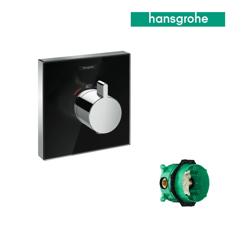 hansgrohe ShowerSelect 15734, -600 + 01800, -180 Thermostat mixer highflow for concealed installation