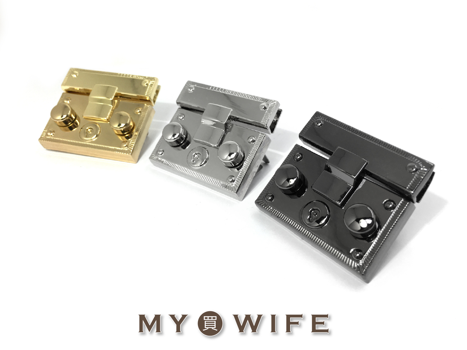 45x40mm合金公事包鎖扣_3色【YR-20111203】