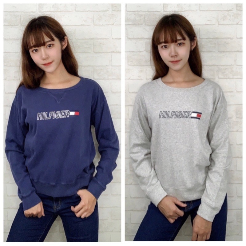 Tommy Hilfiger 女款 字母國旗Logo 大學T 長袖上衣