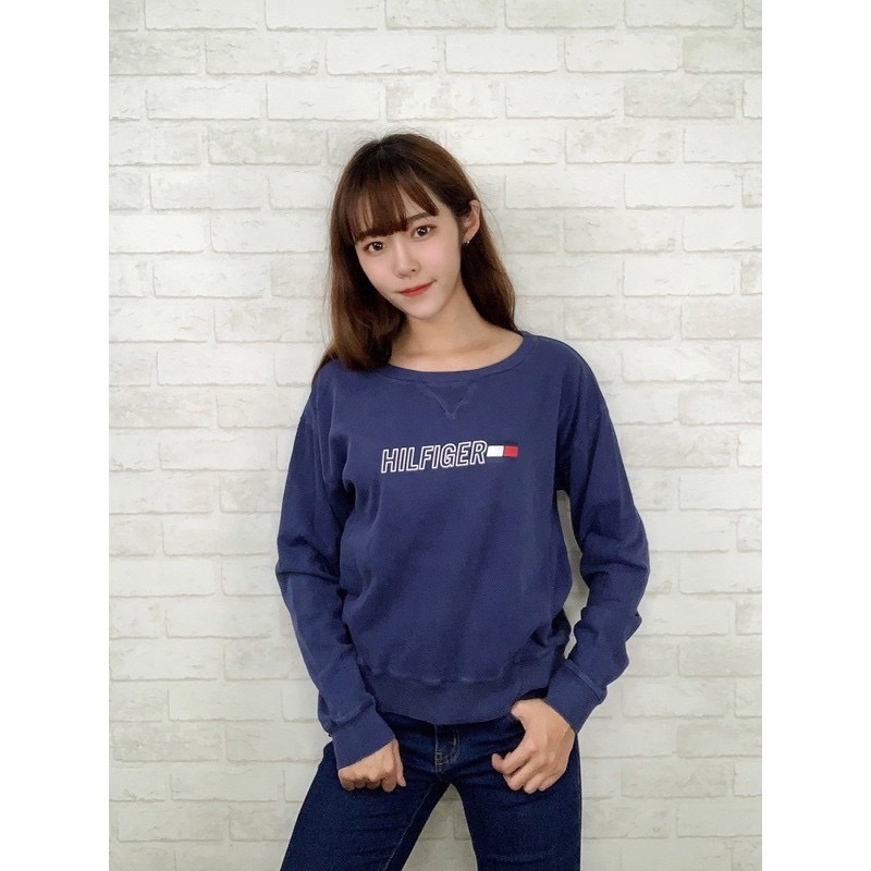 Tommy Hilfiger 女款 字母國旗Logo 大學T 長袖上衣