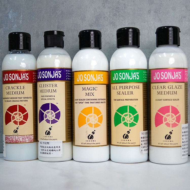 〔澳洲CHROMA〕彩繪壓克力 JO SONJA'S輔助劑｜誠格美術ARTFANS