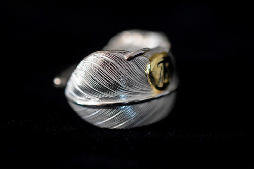 (預訂 Pre Order)Life系列 18k鷹點金羽毛戒指