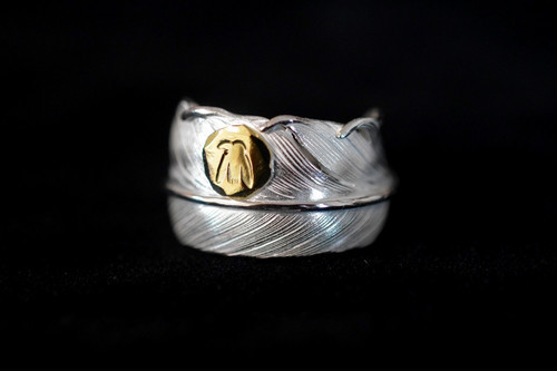 (預訂 Pre Order)Life系列 18k鷹點金羽毛戒指