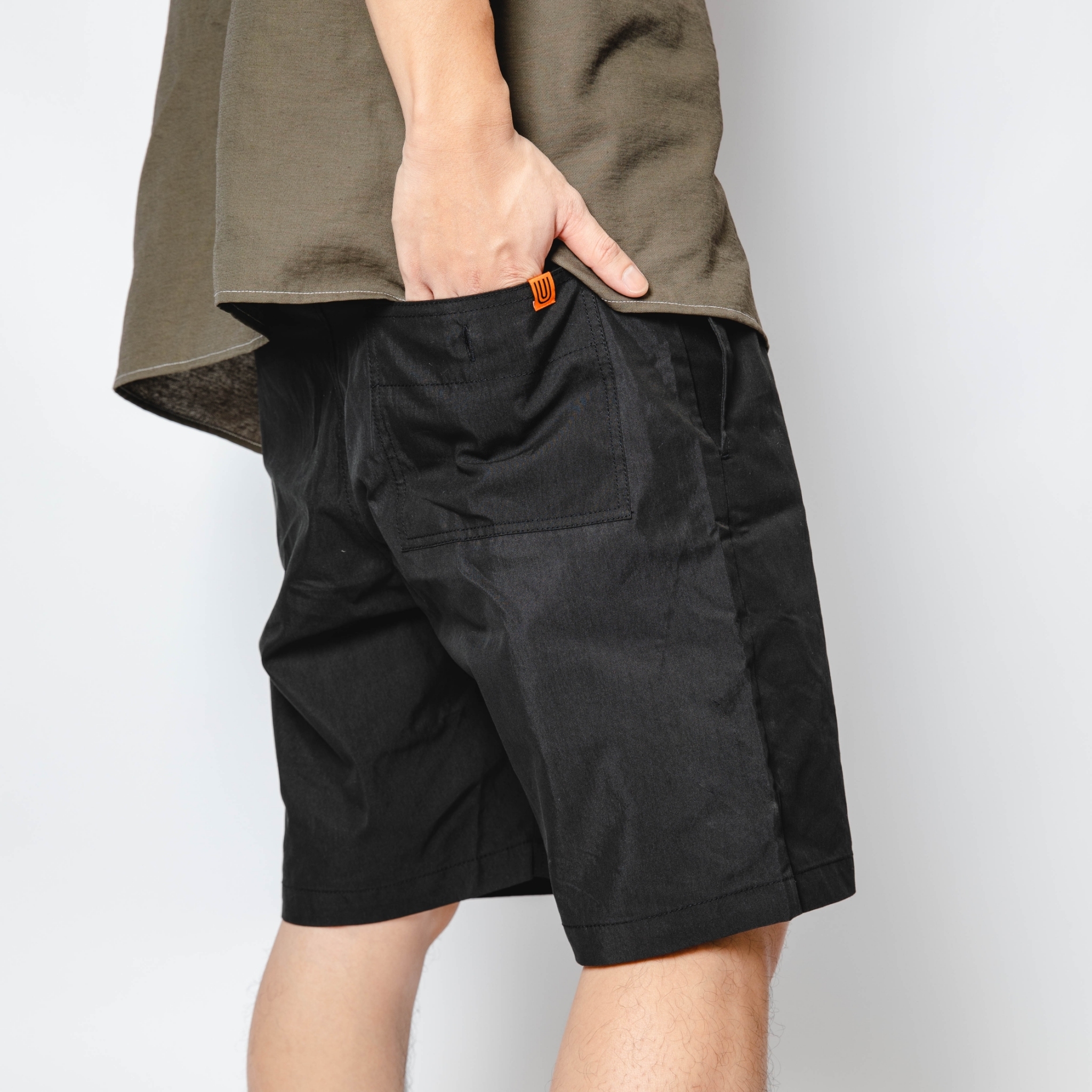 UNIVERSAL OVERALL BASIC OVERALL 素色 小標 短褲 男款【U2013612】