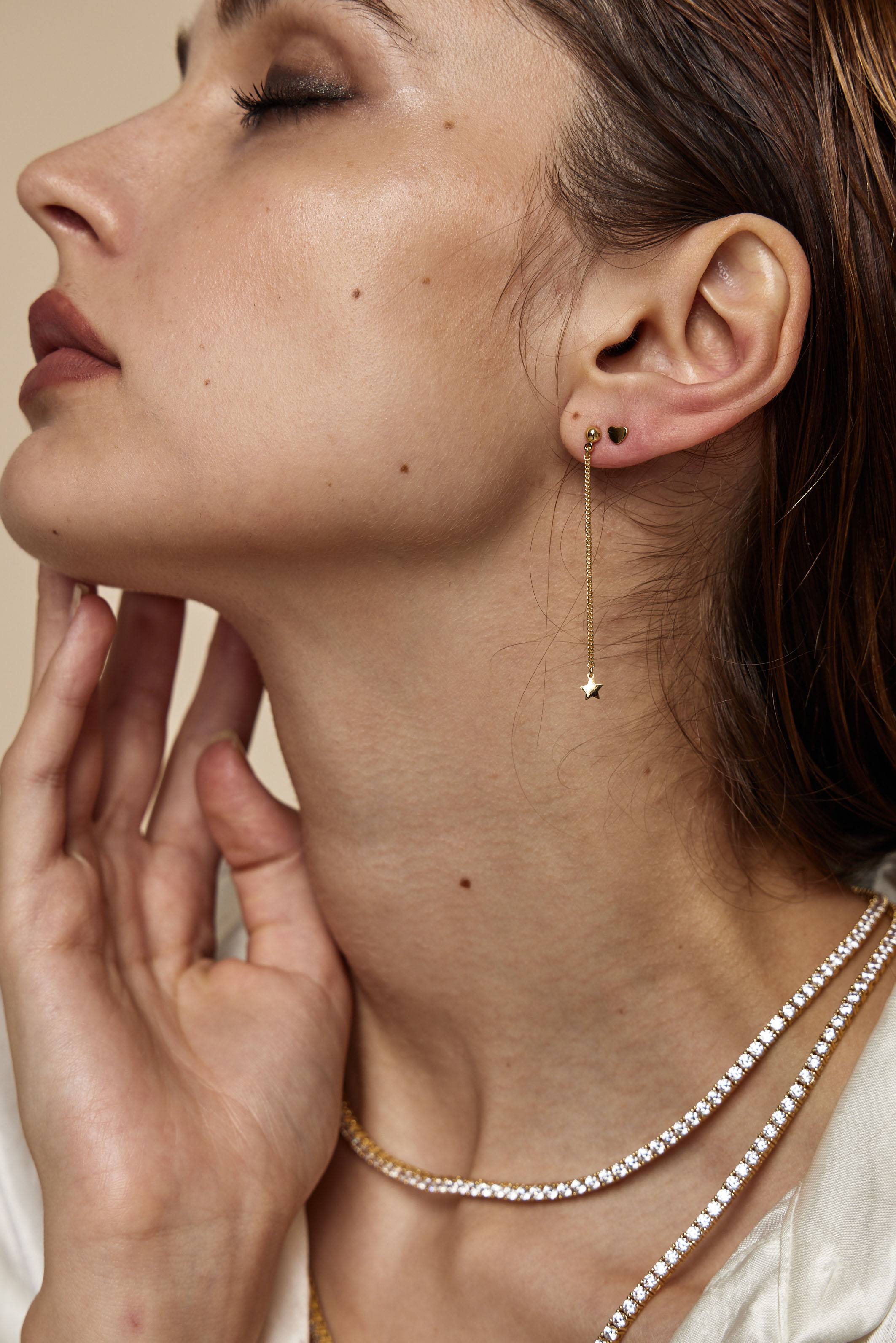 垂吊星星耳環(現貨)