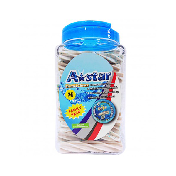A Star Bones-多效五星螺旋-潔牙骨家庭號 狗零食
