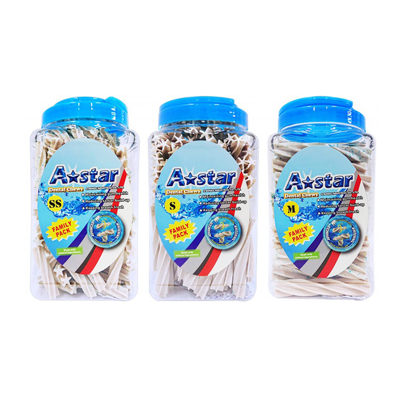 A Star Bones-多效五星螺旋-潔牙骨家庭號 狗零食