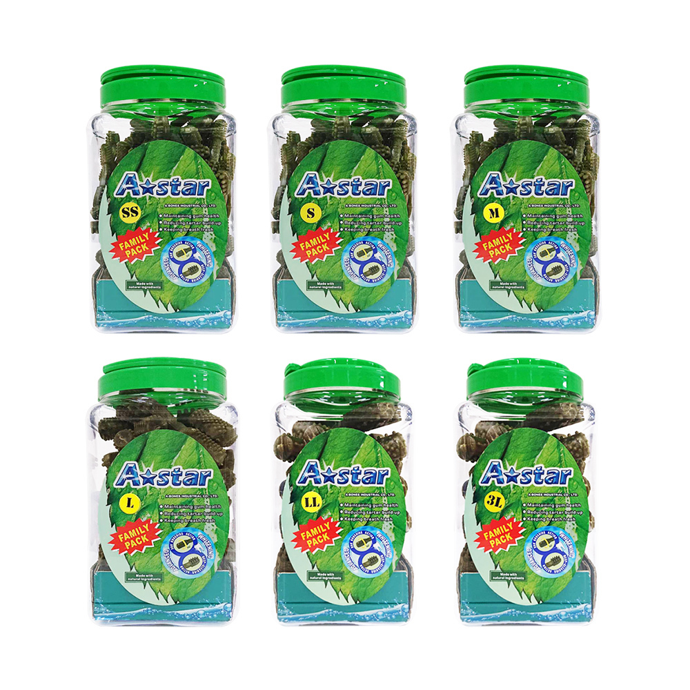 A STAR-Bones-草本雙頭-潔牙骨家庭號(SS/S/M/L/LL) 狗零食