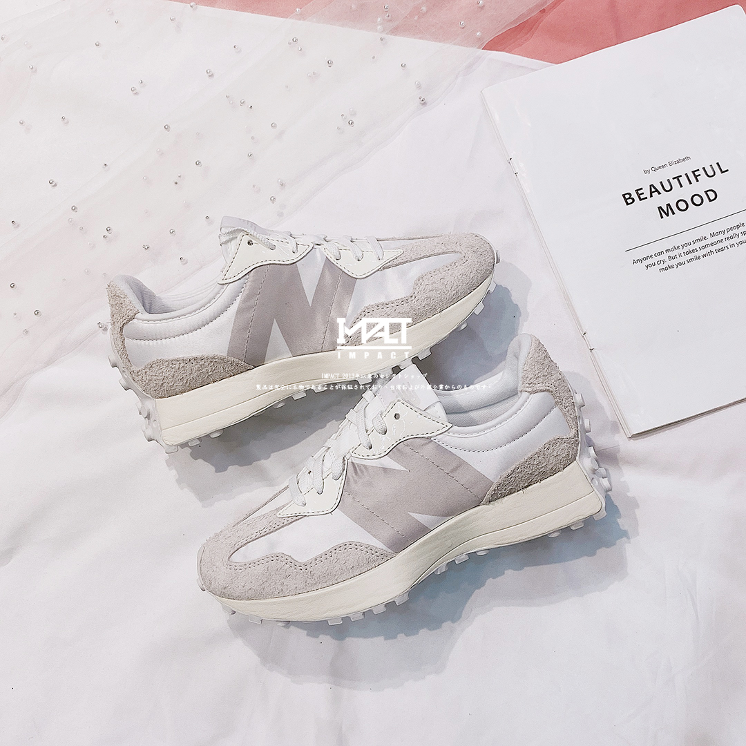New Balance 327 白灰 白絲綢 WS327SFD