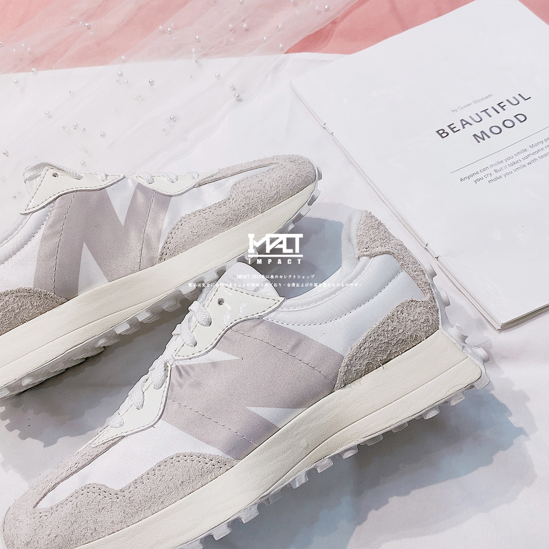 New Balance 327 白灰 白絲綢 WS327SFD