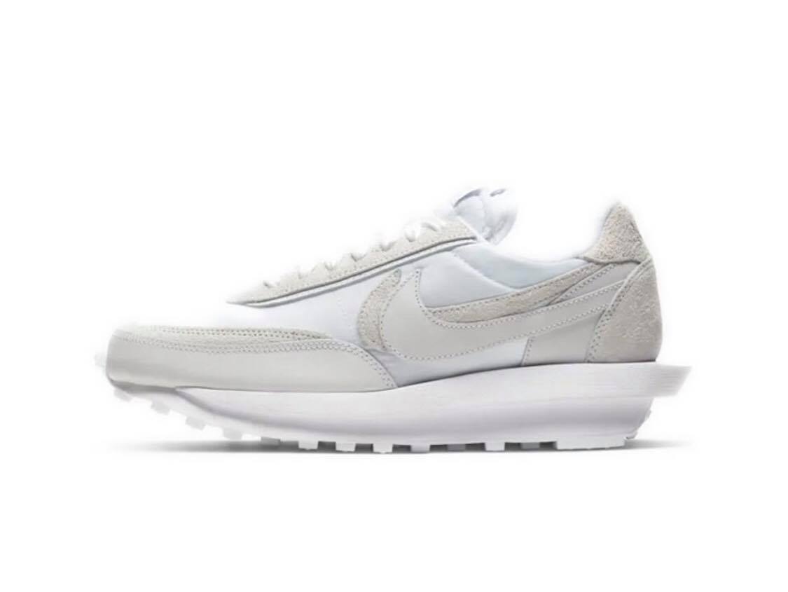 Sacai x Nike LDV Waffle 結構鞋 緞帶2020新款 白 BV0073-101