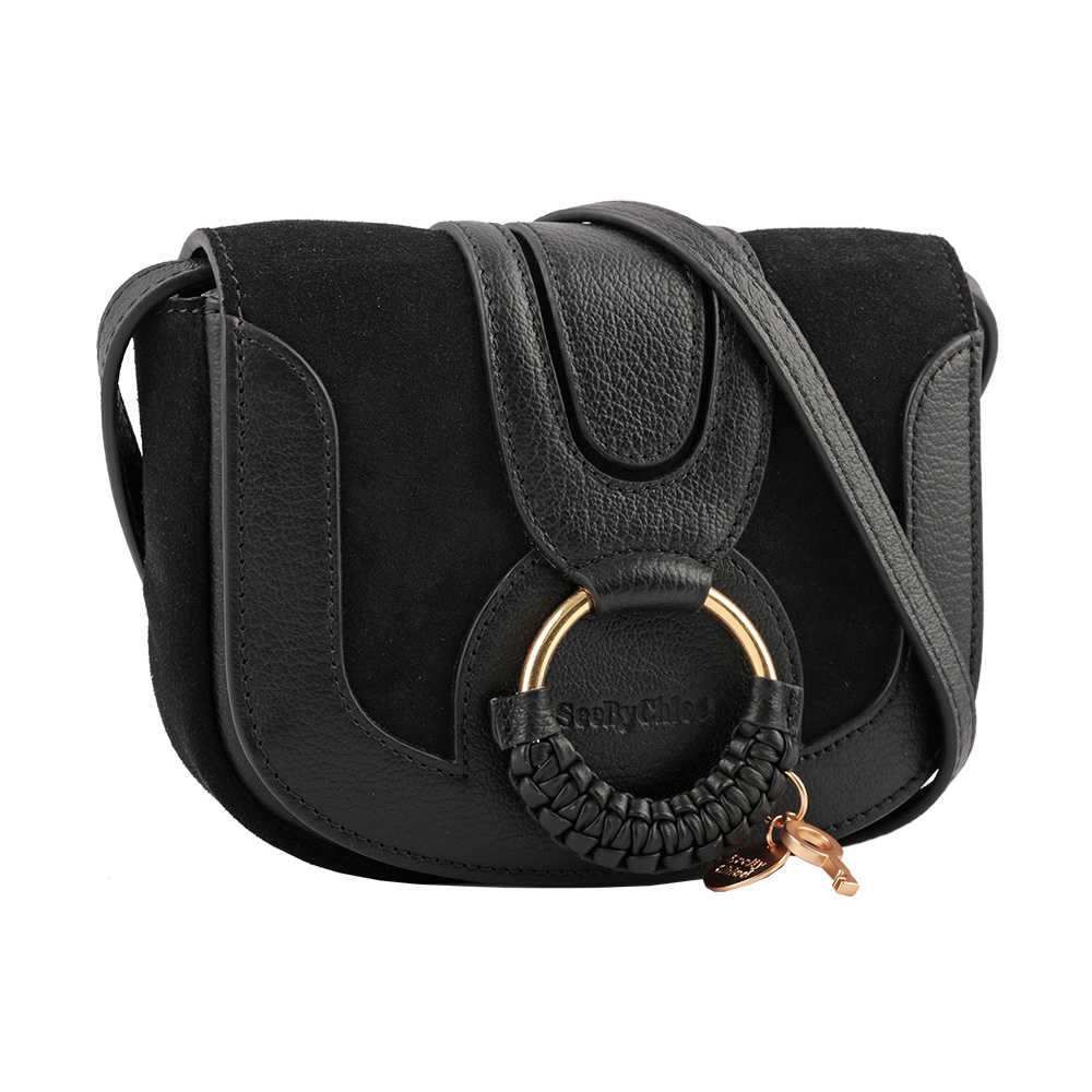 【See by Chloé】HANA BAG迷你型牛皮/麂皮斜背包