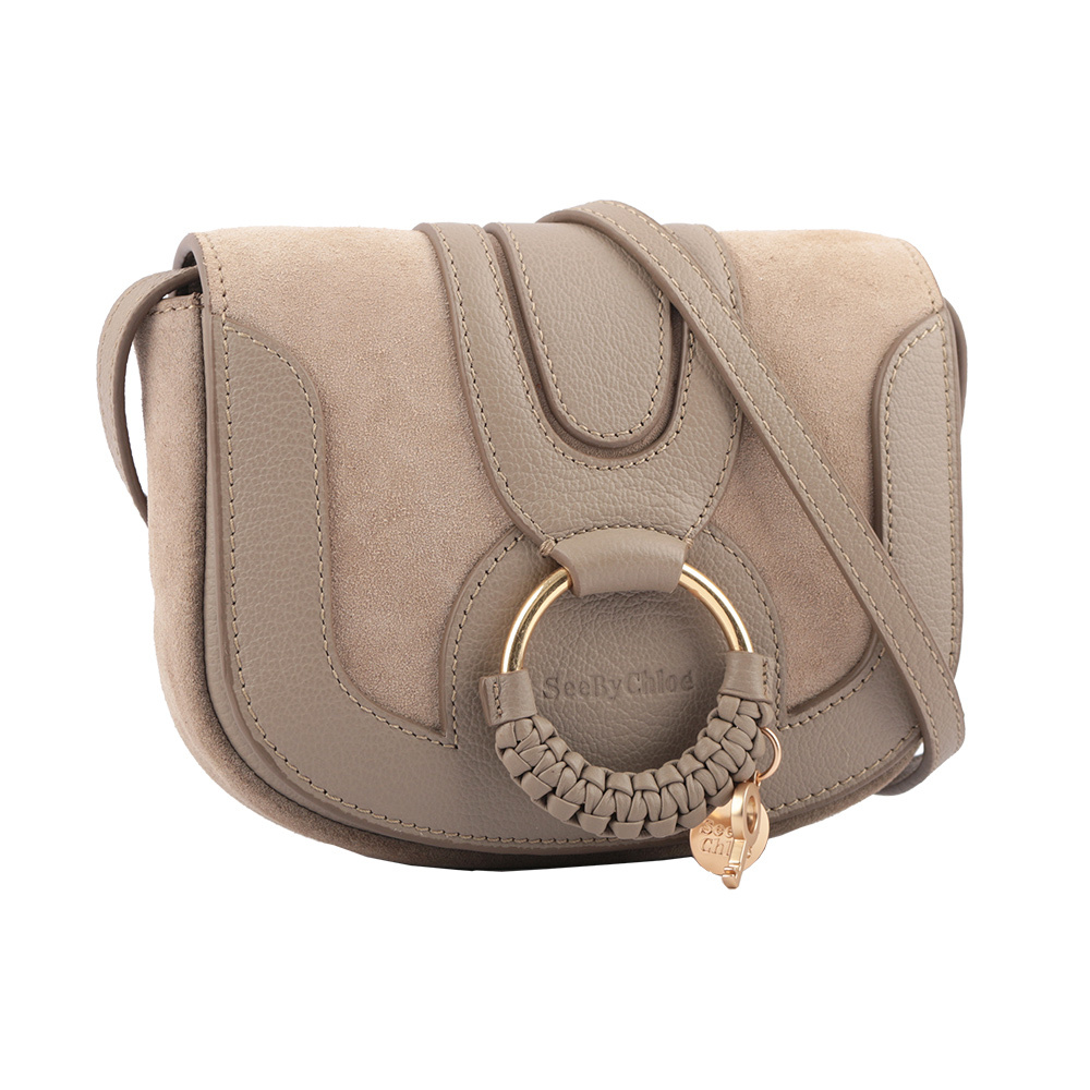 【See by Chloé】HANA BAG迷你型牛皮/麂皮斜背包