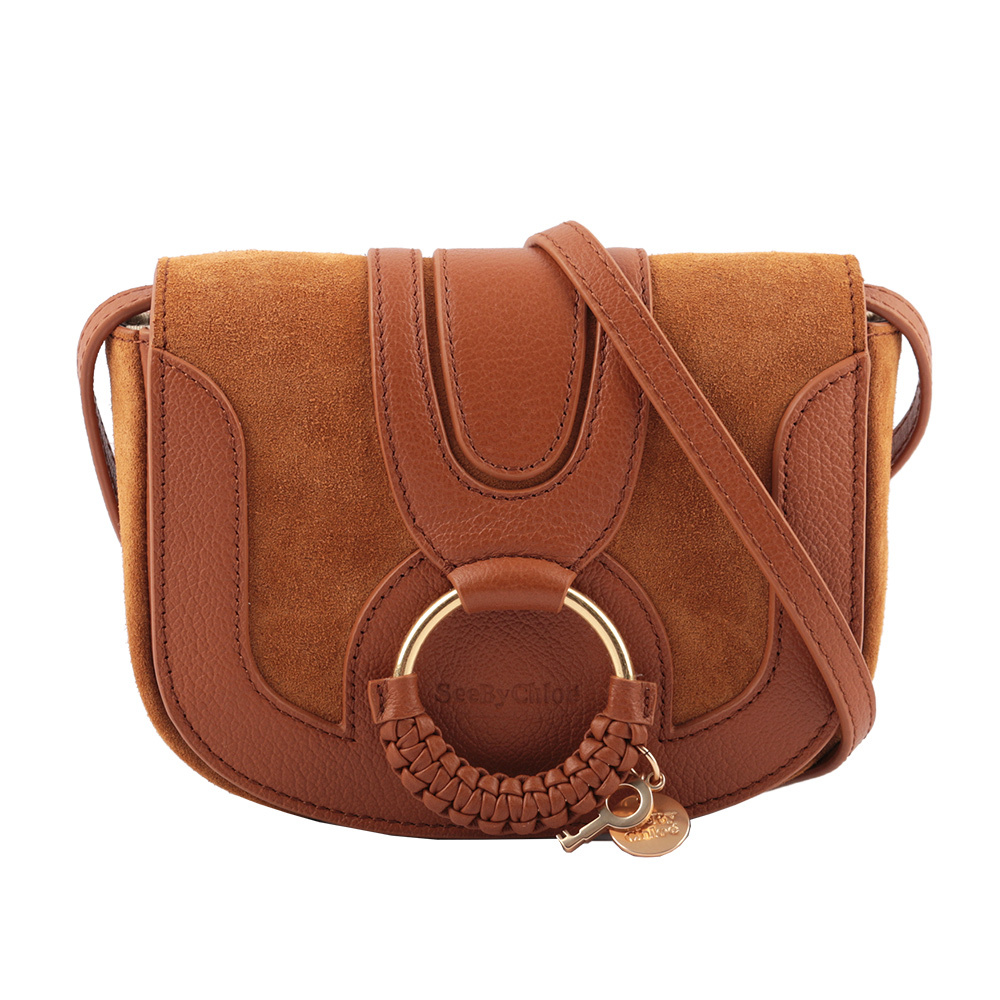 【See by Chloé】HANA BAG迷你型牛皮/麂皮斜背包