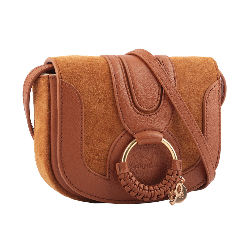 【See by Chloé】HANA BAG迷你型牛皮/麂皮斜背包