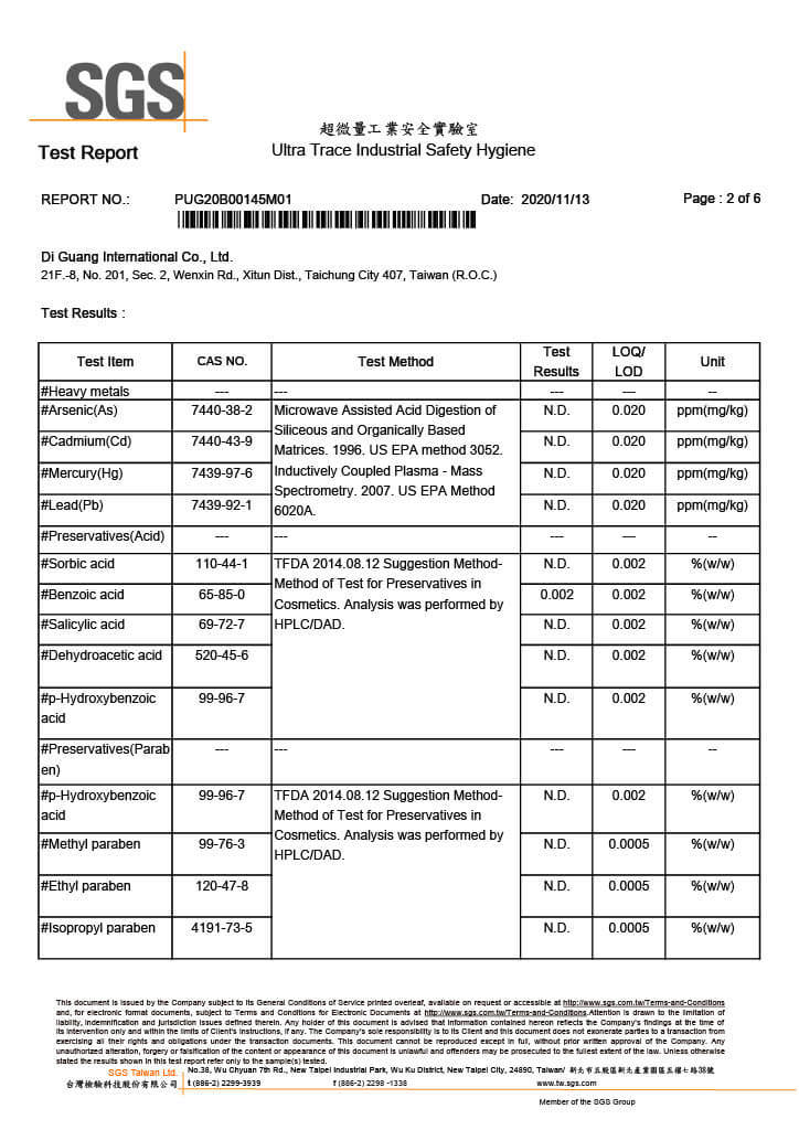 SGS Test Report No.1 p2-4